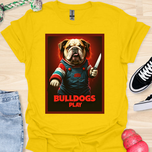 Bulldogs Play - Halloween - V1 - Redhead Bulldog T-Shirt